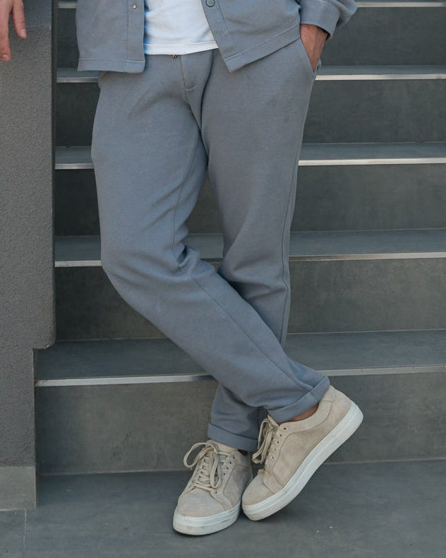The Odissea Track Pants - Silver Grey
