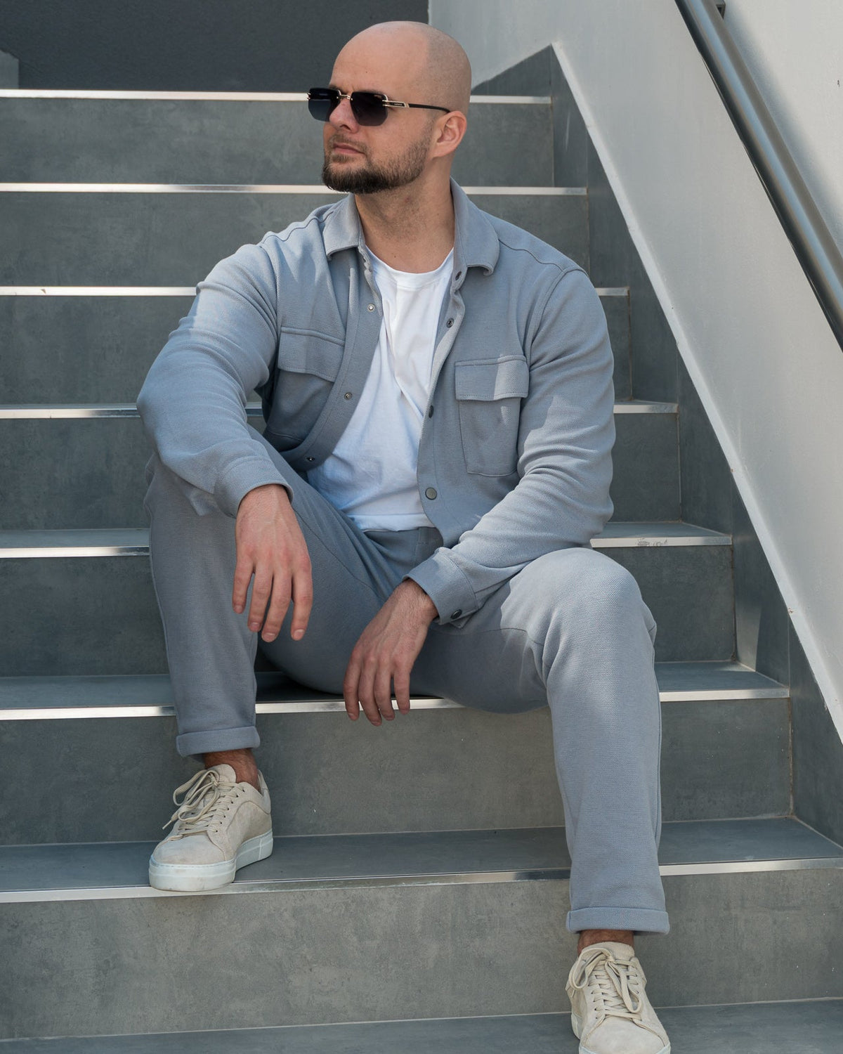 The Odissea Overshirt - Silver Grey