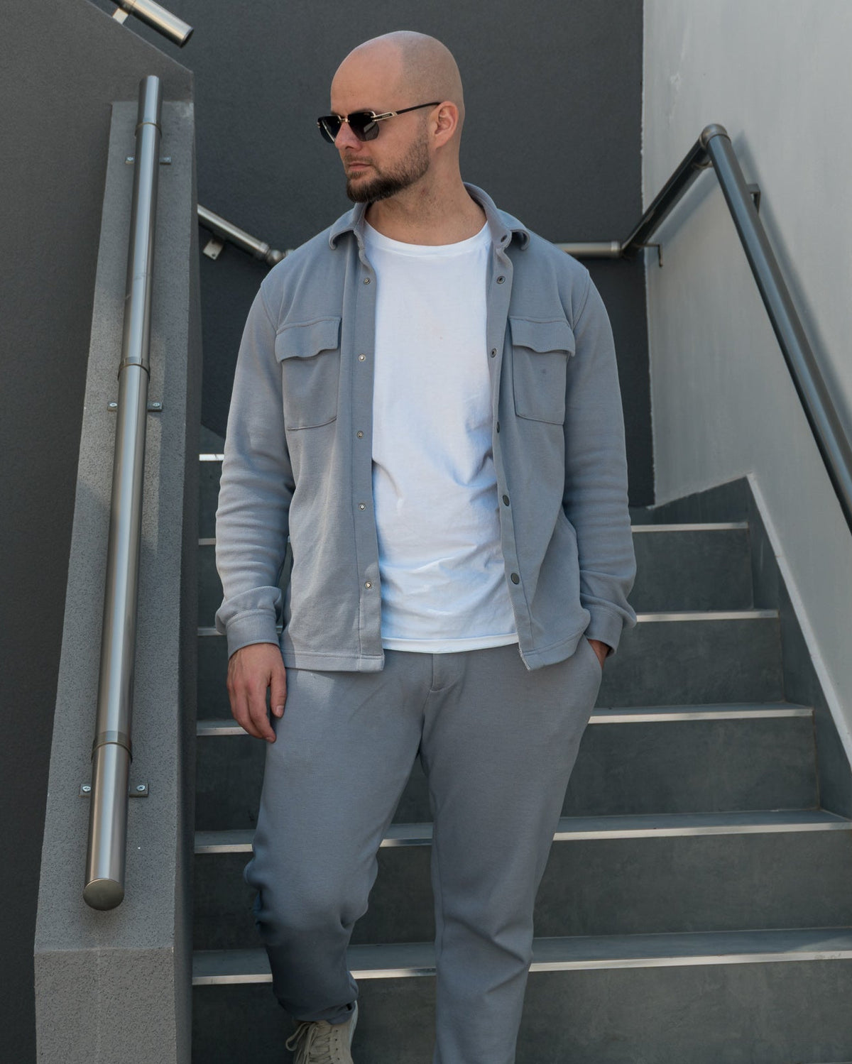 The Odissea Overshirt - Silver Grey