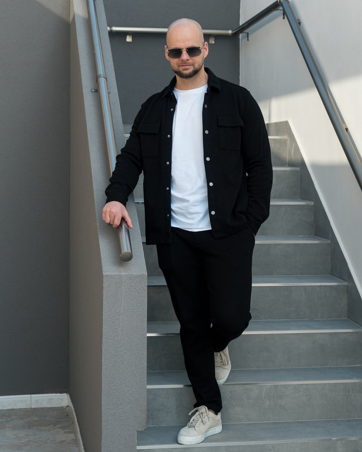 The Odissea Track Pants - Deep Black