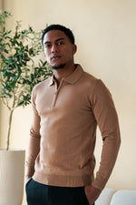 The Markova Zip - Stone Beige
