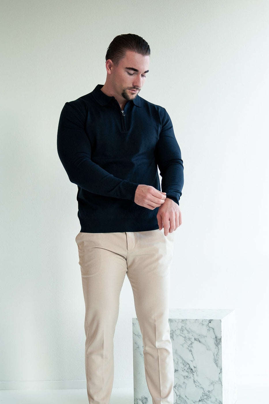 The Markova Zip - Dark Navy