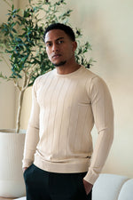 Der Alexander Pullover - Marmorweiß