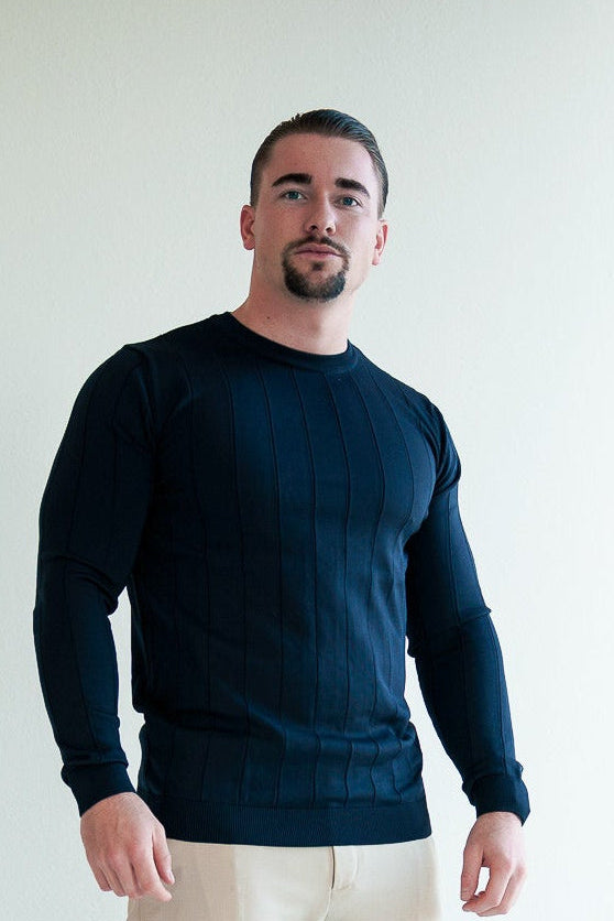 Der Alexander Pullover – Mitternachtstinte